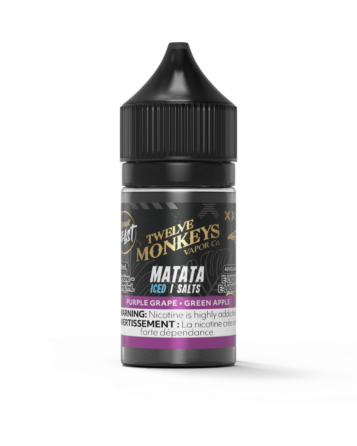 Matata Iced by Flavour Beast x Twelve Monkeys Salt, Nicotine: 20mg, Size: 30ml