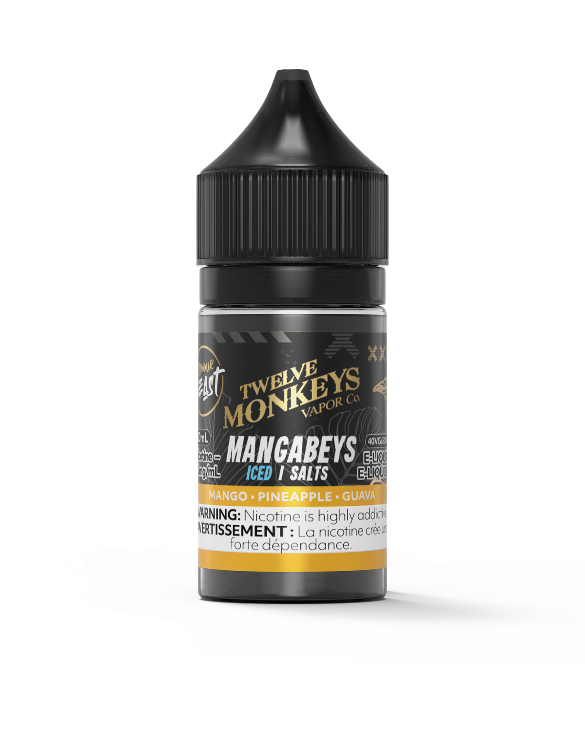 Mangabeys Iced by Flavour Beast x Twelve Monkeys Salt, Nicotine: 20mg, Size: 30ml