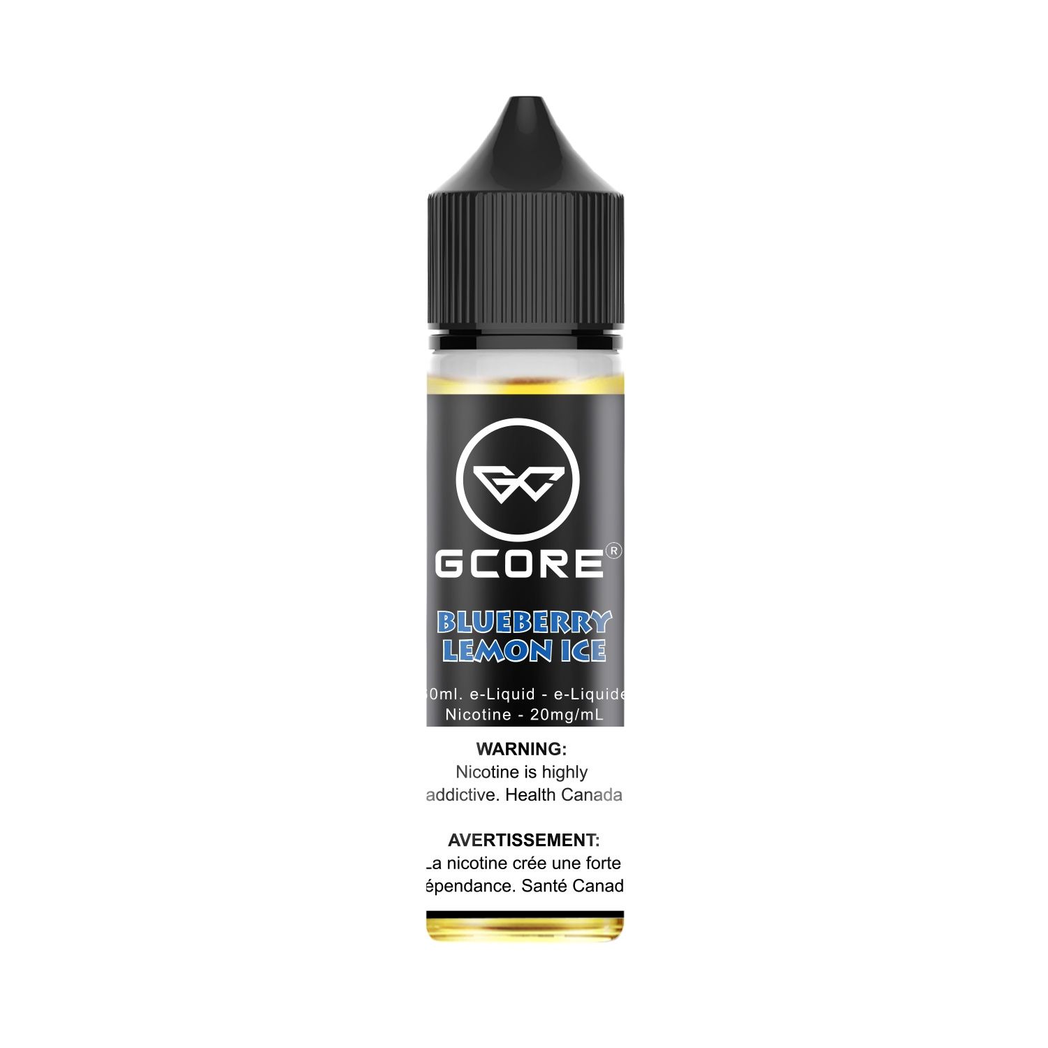 Blueberry Lemon Ice by Gcore Salt, Nicotine: 20mg, Size: 60ml