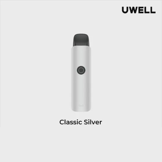 Uwell Caliburn G4 Classic Open Pod Kit, Color: Classic Silver