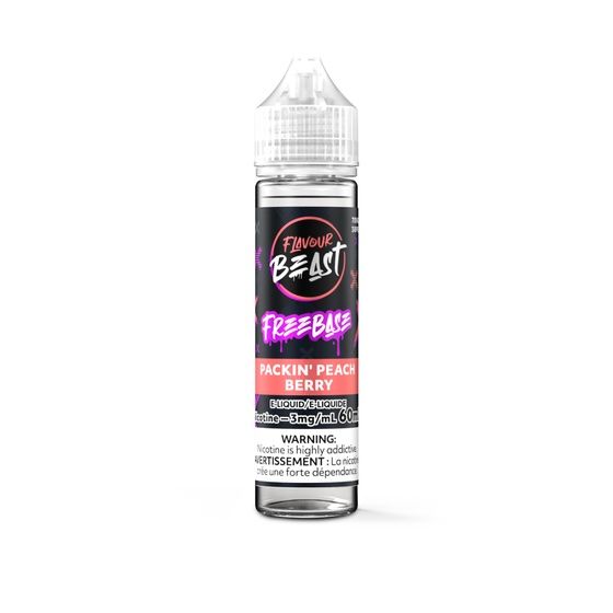 Packin' Peach Berry - Flavour Beast Freebase, Nicotine: 3mg, Size: 60ml