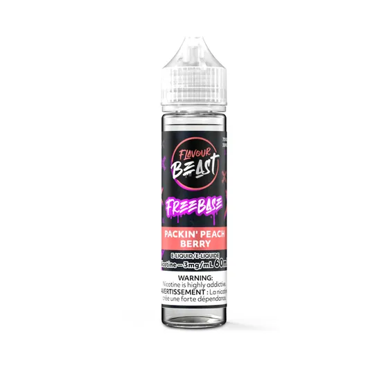 Packin' Peach Berry - Flavour Beast Freebase, Nicotine: 3mg, Size: 60ml