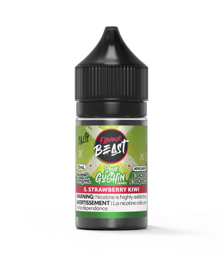 Sour Gushin' S. Strawberry Kiwi by Flavour Beast Salt