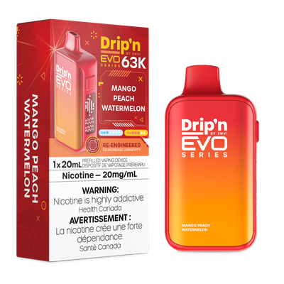 Mango Peach Watermelon - Drip'n by Envi Evo 63K Disposable