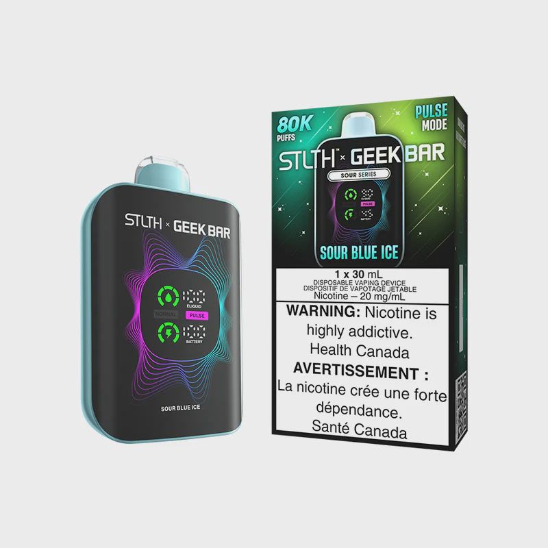 Sour Blue Ice - STLTH x GEEK BAR 80K Disposable, Nicotine: 20mg