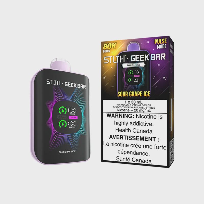 Sour Grape Ice - STLTH x GEEK BAR 80K Disposable, Nicotine: 20mg