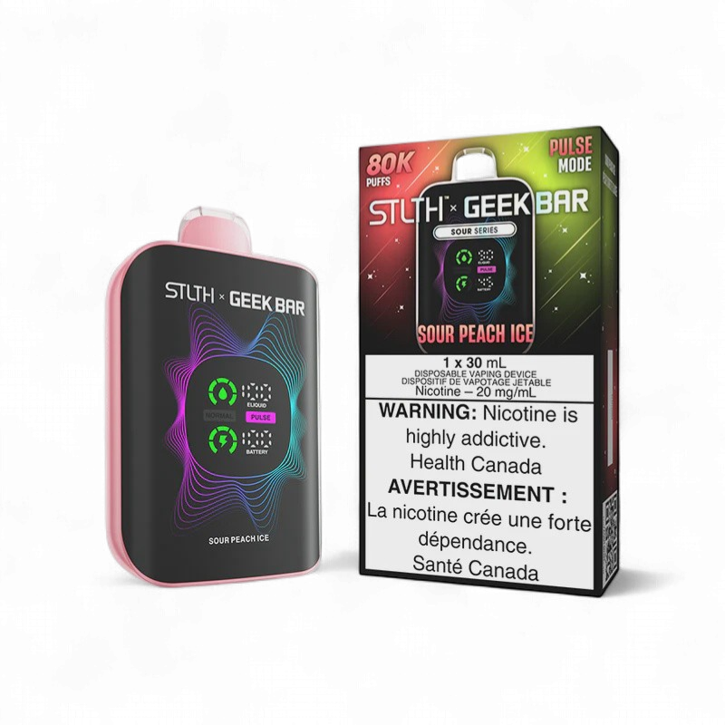 Sour Peach Ice - STLTH x GEEK BAR 80K Disposable, Nicotine: 20mg
