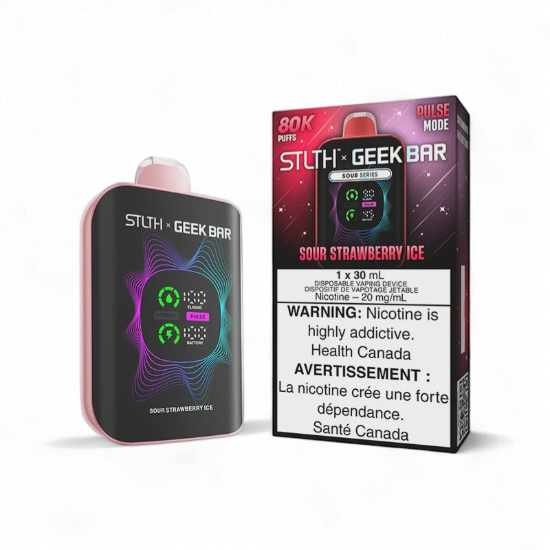 Sour Strawberry Ice - STLTH x GEEK BAR 80K Disposable, Nicotine: 20mg