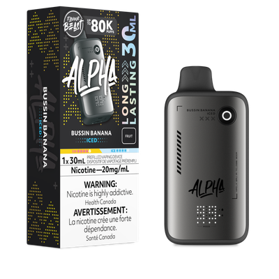 Bussin' Banana Iced - Flavour Beast Alpha 80K Disposable