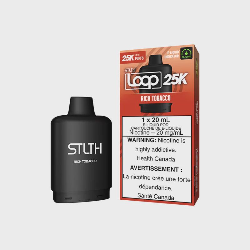 Rich Tobacco STLTH LOOP 25K Pod, Nicotine: 20mg