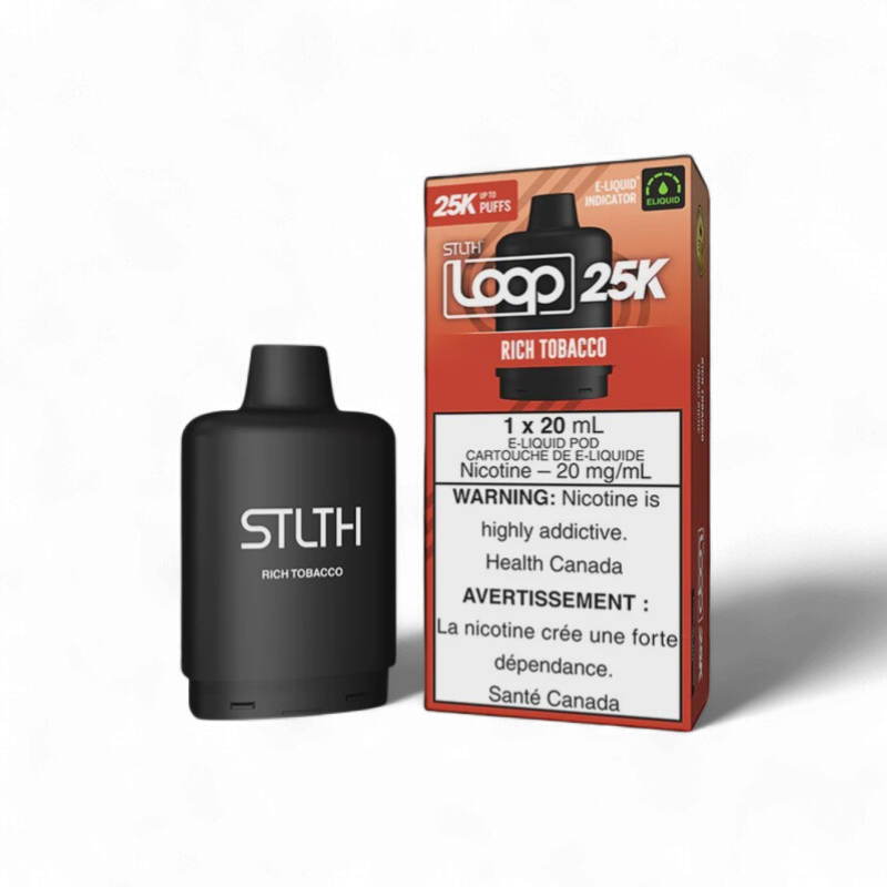 Rich Tobacco STLTH LOOP 25K Pod, Nicotine: 20mg
