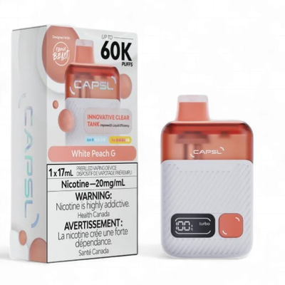White Peach G - Flavour Beast CAPSL 60K Disposable