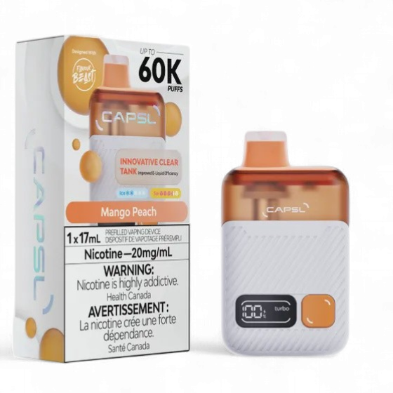 Mango Peach - Flavour Beast CAPSL 60K Disposable, Nicotine: 20mg