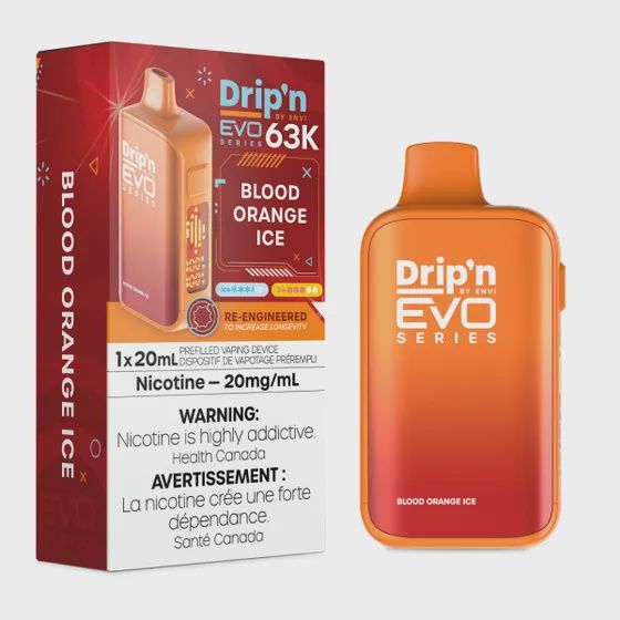 Blood Orange Ice - Drip'n by Envi Evo 63K Disposable, Nicotine: 20mg