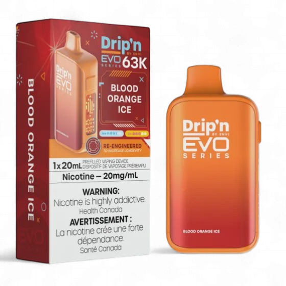 Blood Orange Ice - Drip'n by Envi Evo 63K Disposable, Nicotine: 20mg