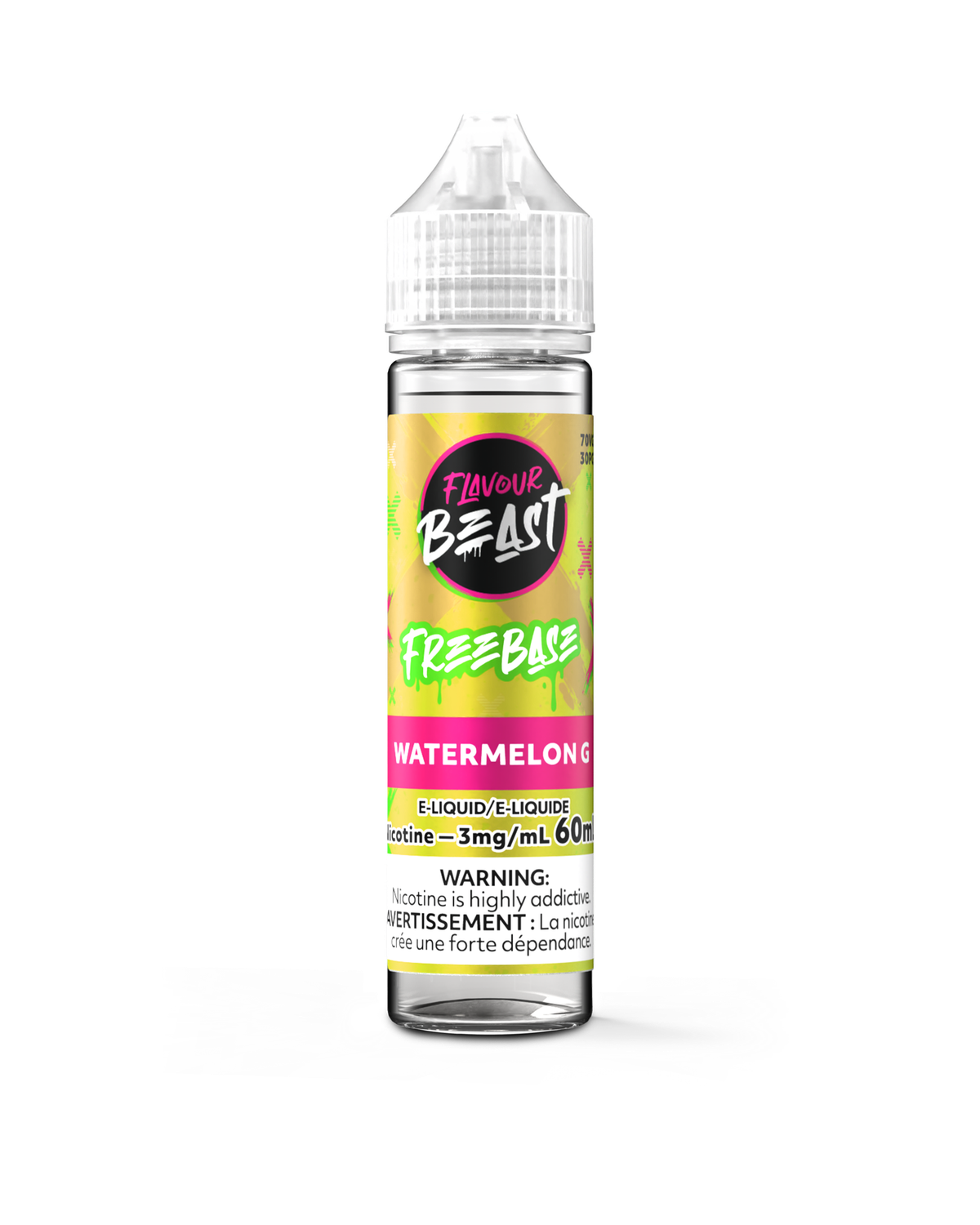 Watermelon G - Flavour Beast Freebase, Nicotine: 3mg, Size: 60ml