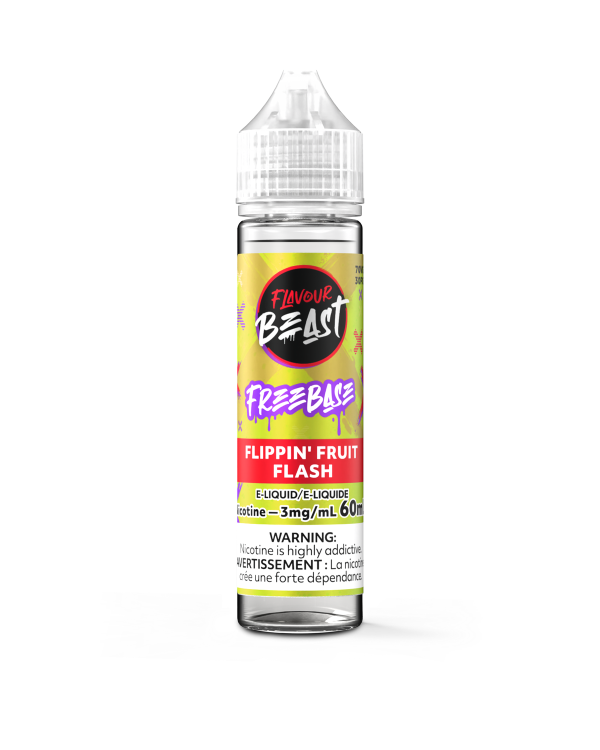 Flippin' Fruit Flash - Flavour Beast Freebase, Nicotine: 3mg, Size: 60ml
