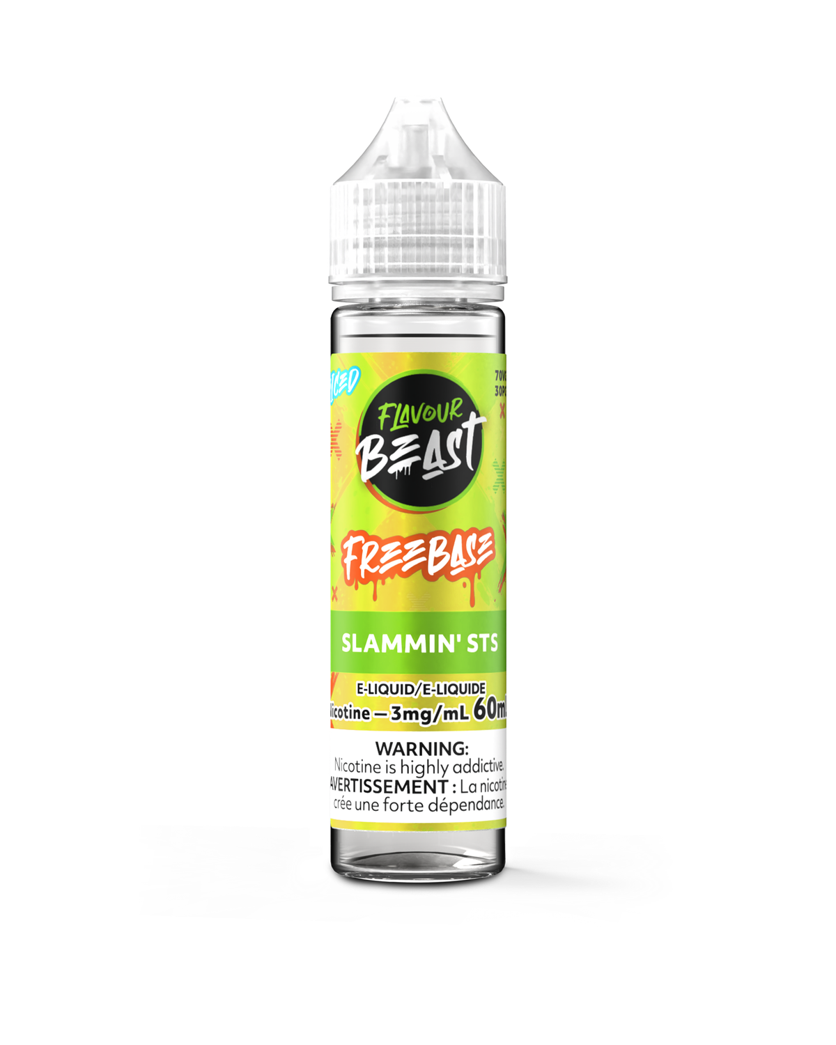 Slammin' STS Iced - Flavour Beast Freebase, Nicotine: 3mg, Size: 60ml