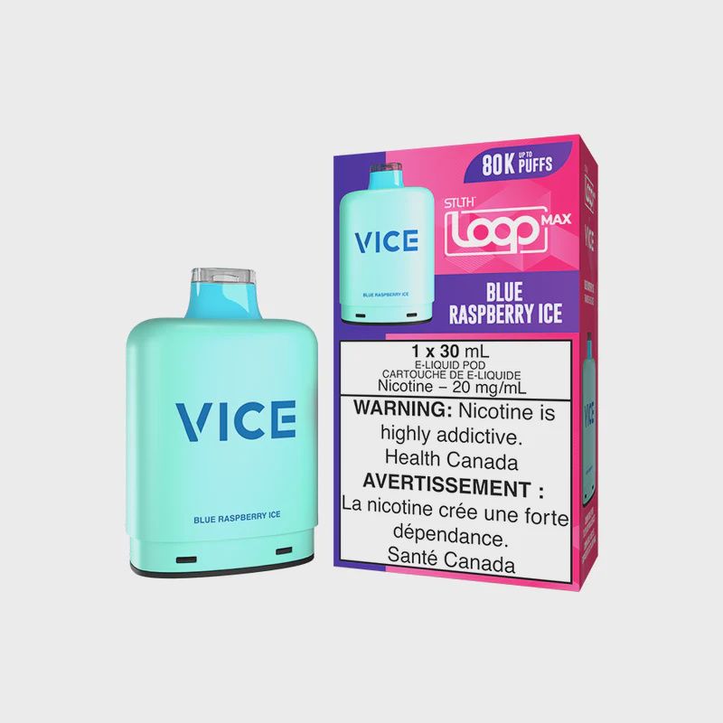 Blue Raspberry Ice STLTH LOOP MAX X VICE, Nicotine: 20mg