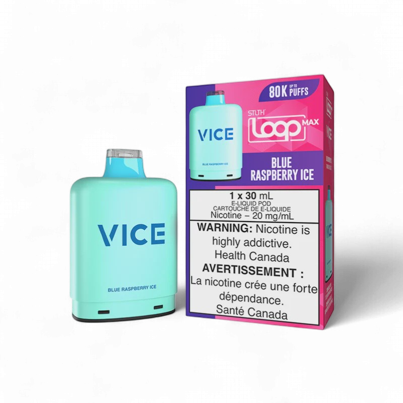 Blue Raspberry Ice STLTH LOOP MAX X VICE, Nicotine: 20mg