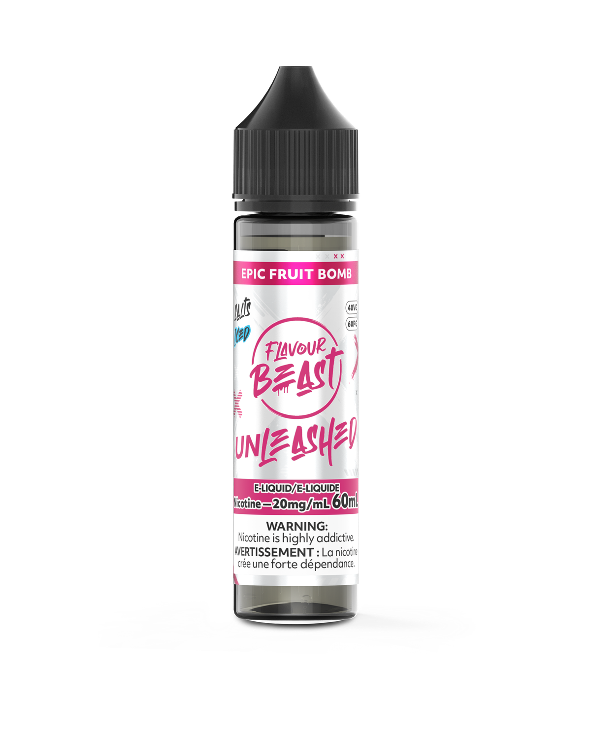 Epic Fruit Bomb Iced - Flavour Beast Unleashed Salt, Nicotine: 20mg, Size: 60ml