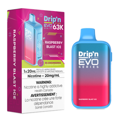 Raspberry Blast Ice - Drip'n by Envi Evo 63K Disposable