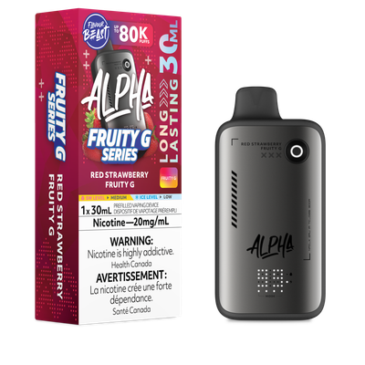 Red Strawberry Fruity G - Flavour Beast Alpha 80K Disposable