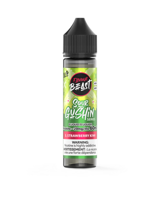 Sour Gushin' S. Strawberry Kiwi - Flavour Beast Salt