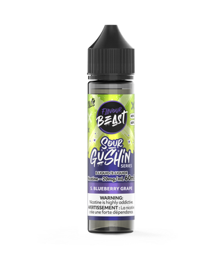 Sour Gushin' S. Blueberry Grape - Flavour Beast Salt