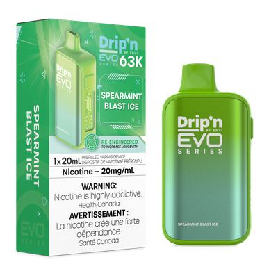Spearmint Blast Ice - Drip'n by Envi Evo 63K Disposable