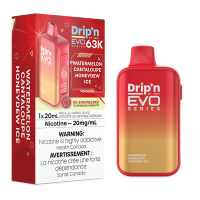 Watermelon Cantaloupe Honeydew Ice - Drip'n by Envi Evo 63K Disposable