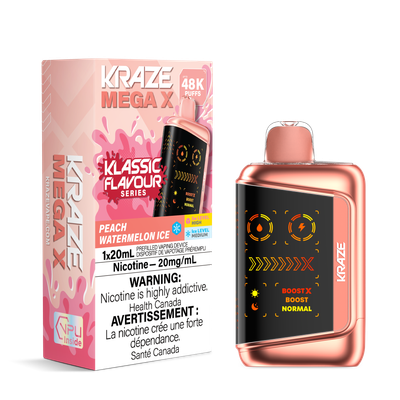 Peach Watermelon Ice - Kraze Mega X Disposable