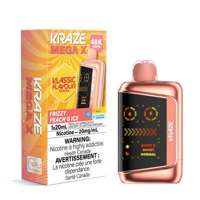 Frizzy Peach G Ice - Kraze Mega X Disposable