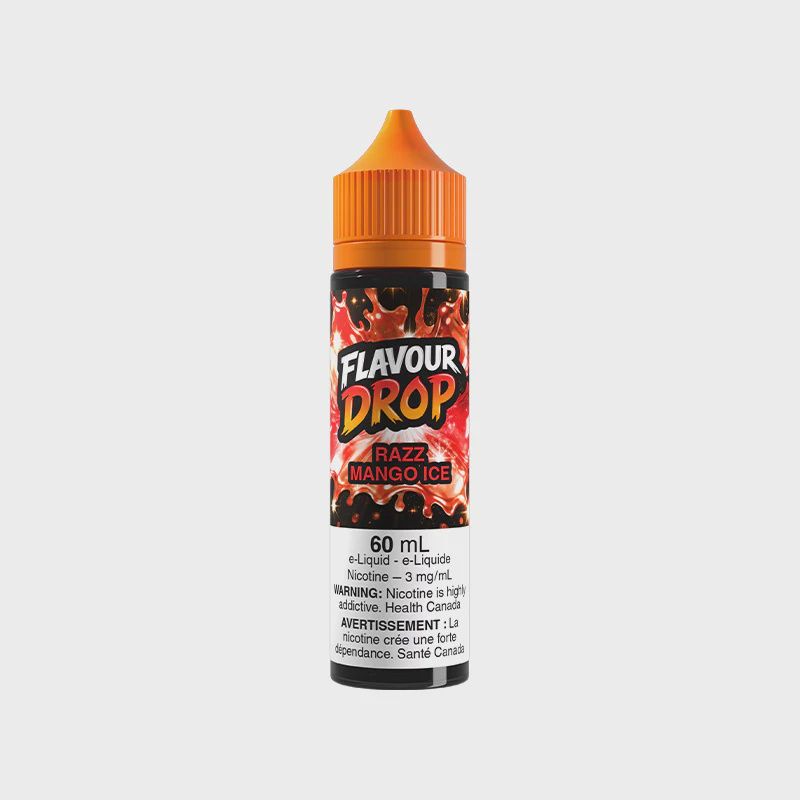 Razz Mango Ice by Flavour Drop, Nicotine: 3mg, Size: 60ml