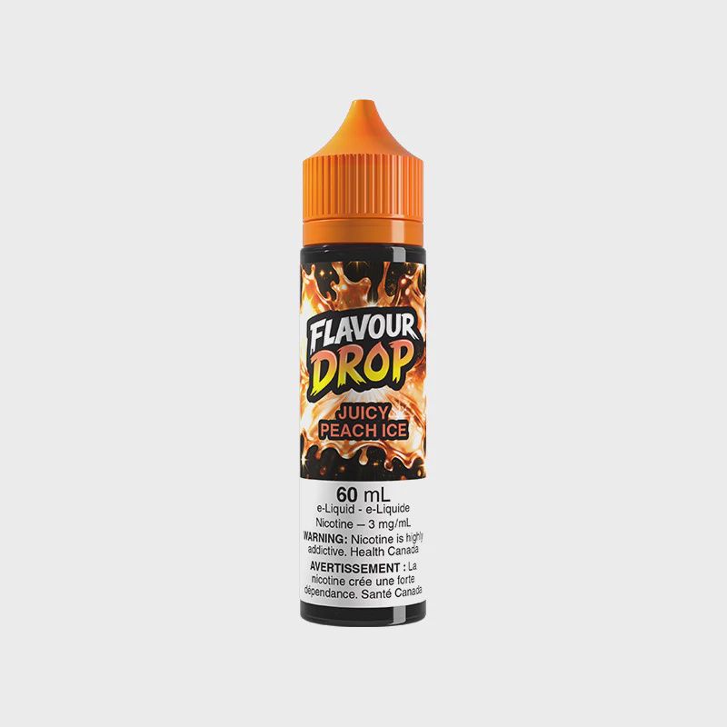 Juicy Peach Ice by Flavour Drop, Nicotine: 3mg, Size: 60ml