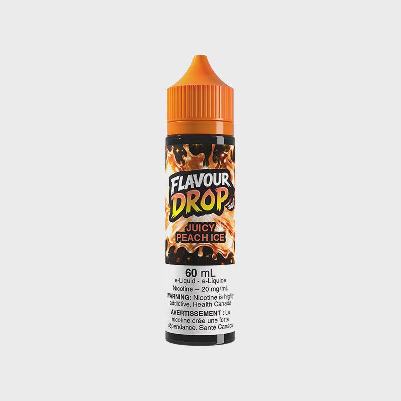 Juicy Peach Ice - Flavour Drop Salt, Nicotine: 20mg, Size: 60ml