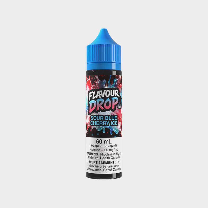 Sour Blue Cherry Ice - Flavour Drop Salt, Nicotine: 20mg, Size: 60ml