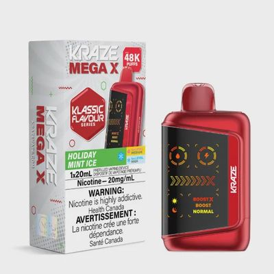 Holiday Mint Ice - Kraze Mega X Classic Disposable