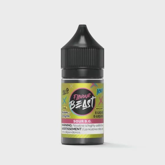 Sour B.G. Iced by Flavour Beast Salt, Nicotine: 20mg, Size: 30ml