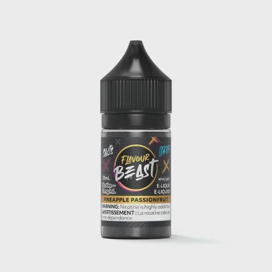 Pineapple Passionfruit Iced by Flavour Beast Salt, Nicotine: 20mg, Size: 30ml
