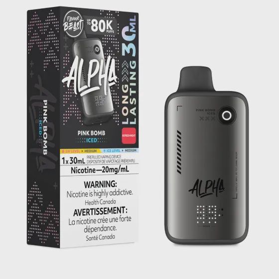 Pink Bomb Iced - Flavour Beast Alpha Disposable, Nicotine: 20mg