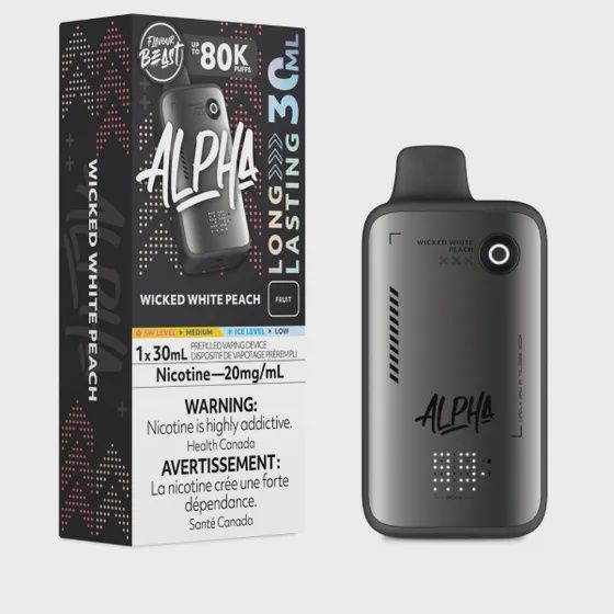 Wicked White Peach - Flavour Beast Alpha Disposable, Nicotine: 20mg