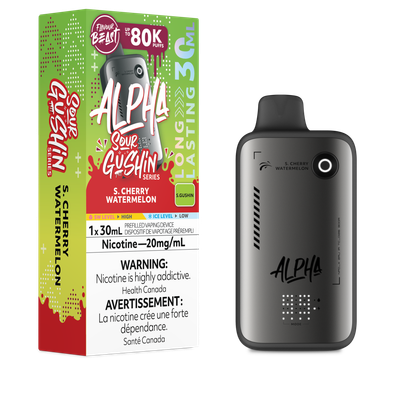 Sour Gushin' S. Cherry Watermelon - Flavour Beast Alpha Disposable