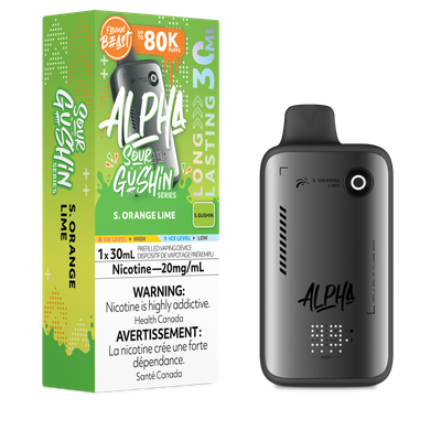 Sour Gushin' S. Orange Lime - Flavour Beast Alpha Disposable