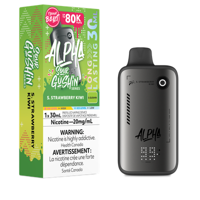 Sour Gushin' S. Strawberry Kiwi - Flavour Beast Alpha Disposable