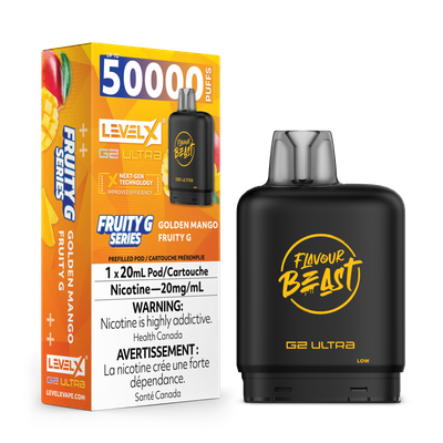 Golden Mango Fruity G Flavour Beast Level X G2 Ultra Pod