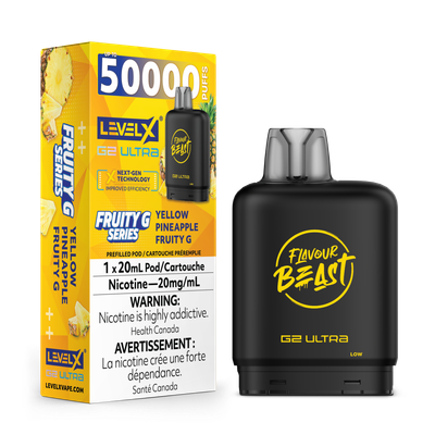Yellow Pineapple Fruity G Flavour Beast Level X G2 Ultra Pod