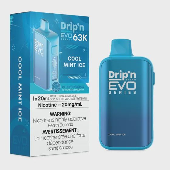 Cool Mint Ice - Drip'n by Envi Evo 63K Disposable, Nicotine: 20mg