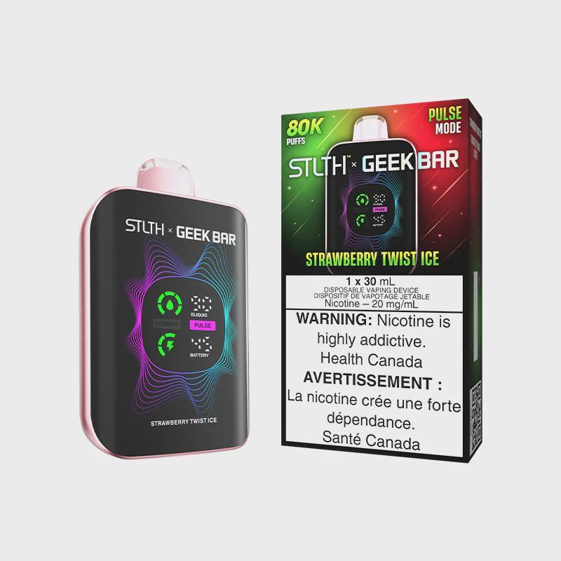 Strawberry Twist Ice - STLTH x GEEK BAR 80K Disposable, Nicotine: 20mg