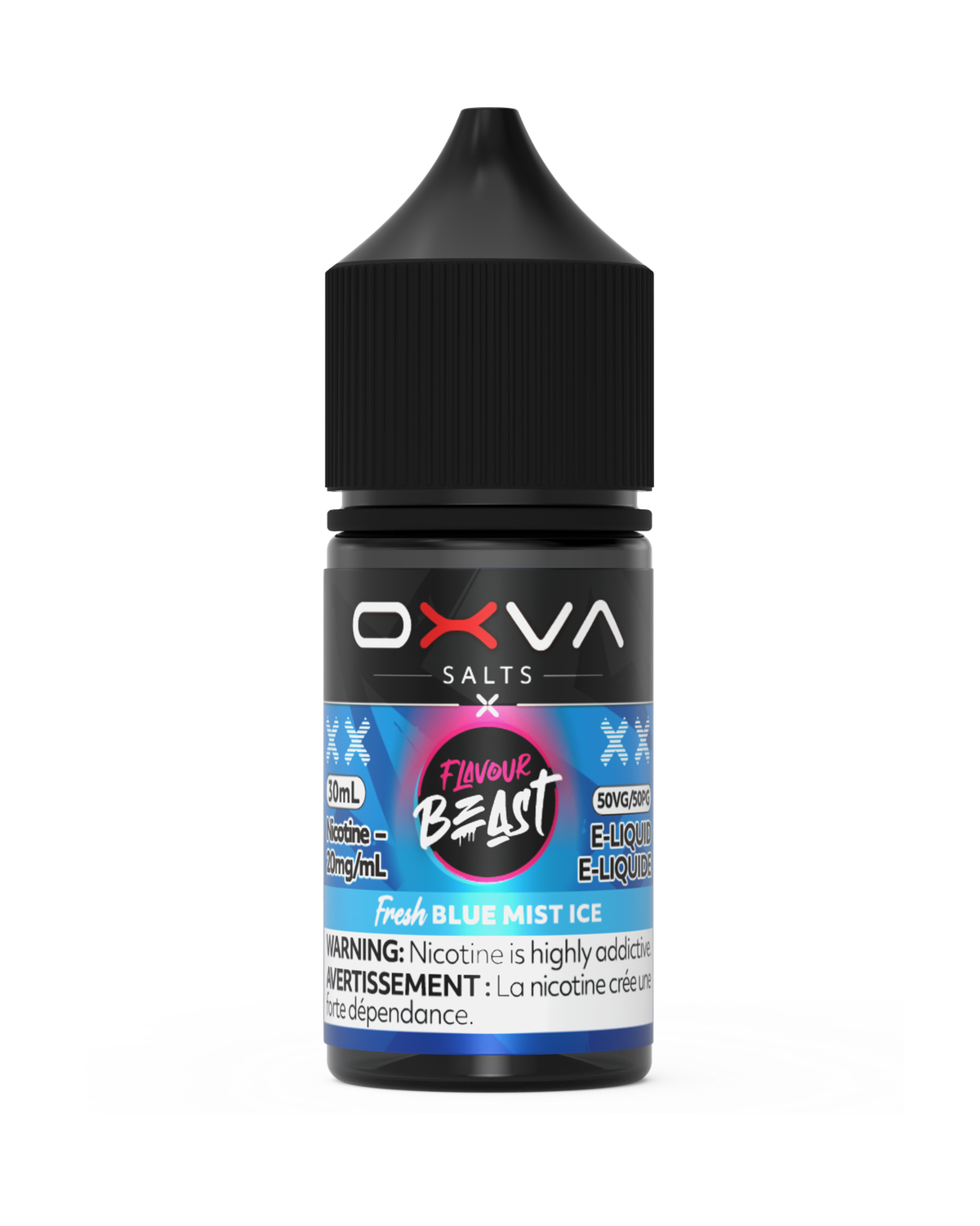 Fresh Blue Mist Ice by Flavour Beast x OXVA, Nicotine: 20mg, Size: 30ml